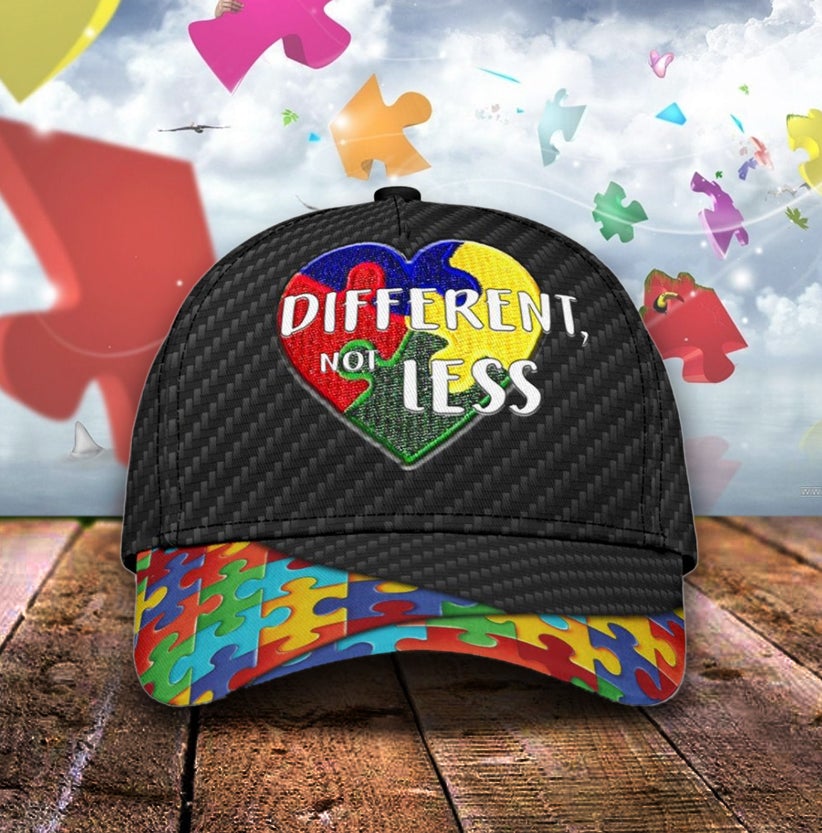 Autism Different Not Less - Autism Awareness Classic Cap 0921