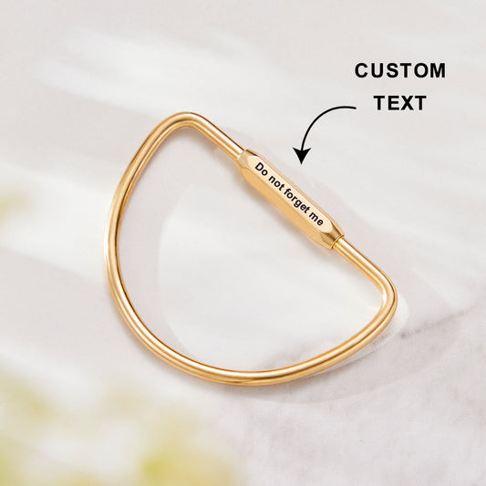 Custom Text D Keyring - gift for anyone - Personalized D Keyring