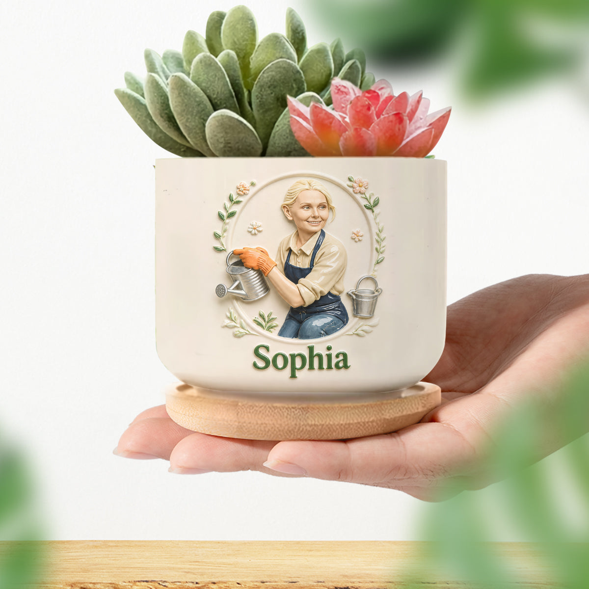 Gifts For Gardeners - Personalized Gardening Ceramic Plant Pot