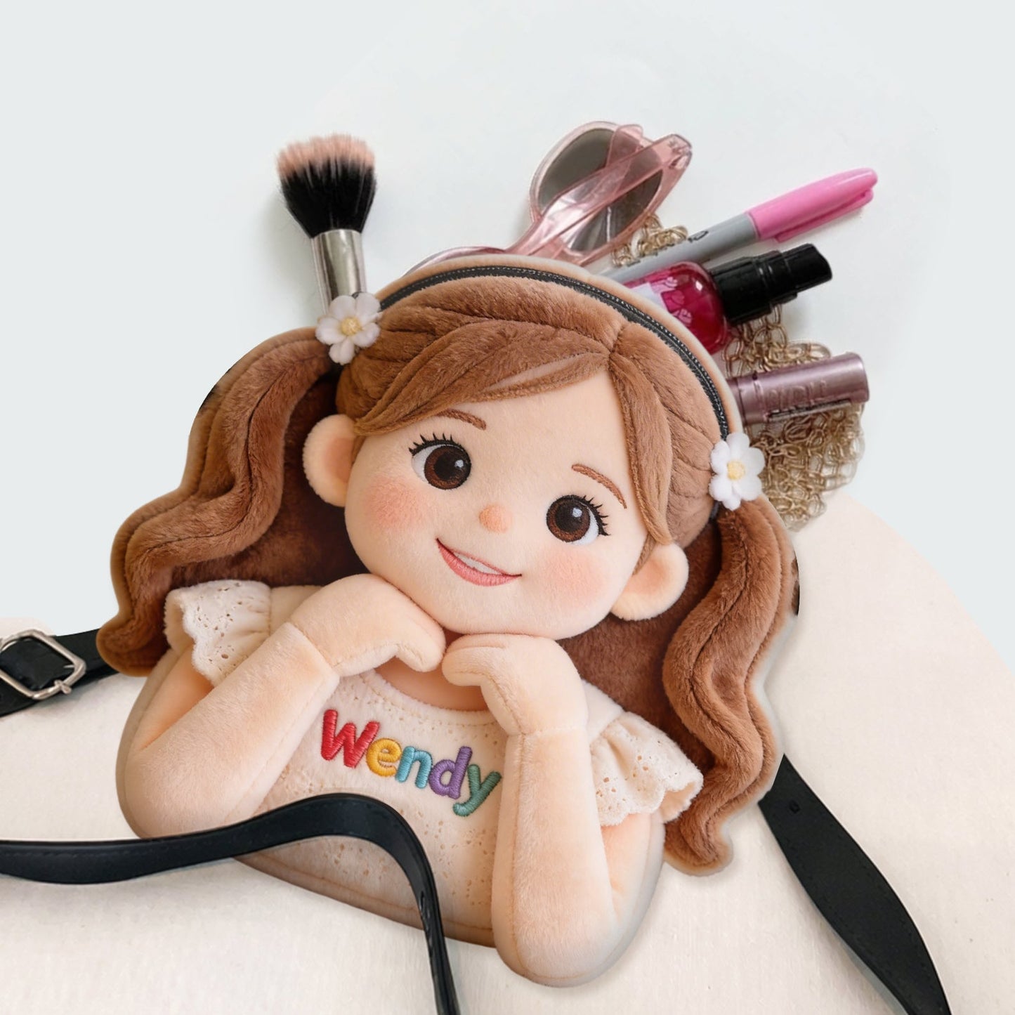 Custom Any Photo - Personalized Kid Plush Crossbag