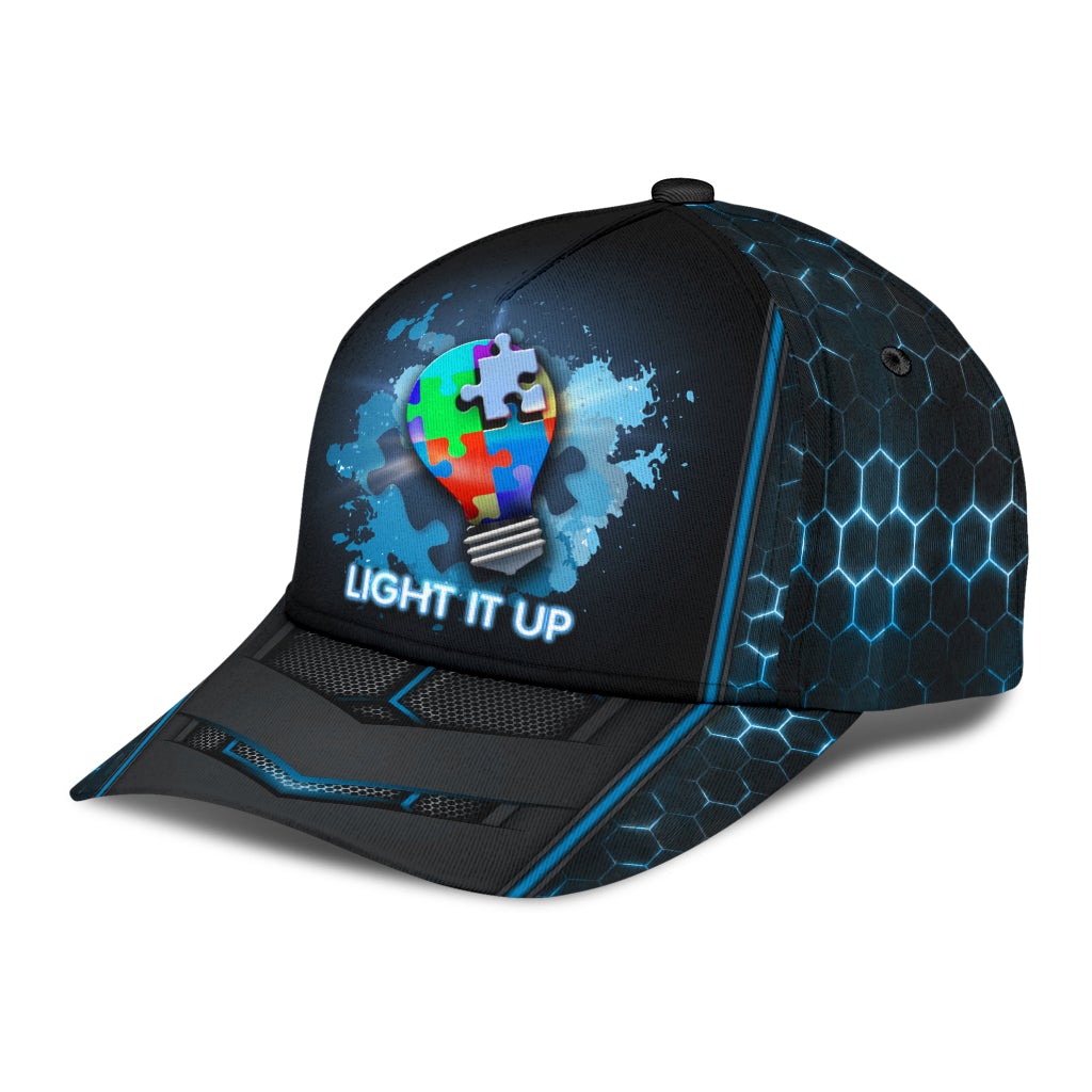 Autism Awareness Light It Up - Autism Awareness Classic Cap 0921