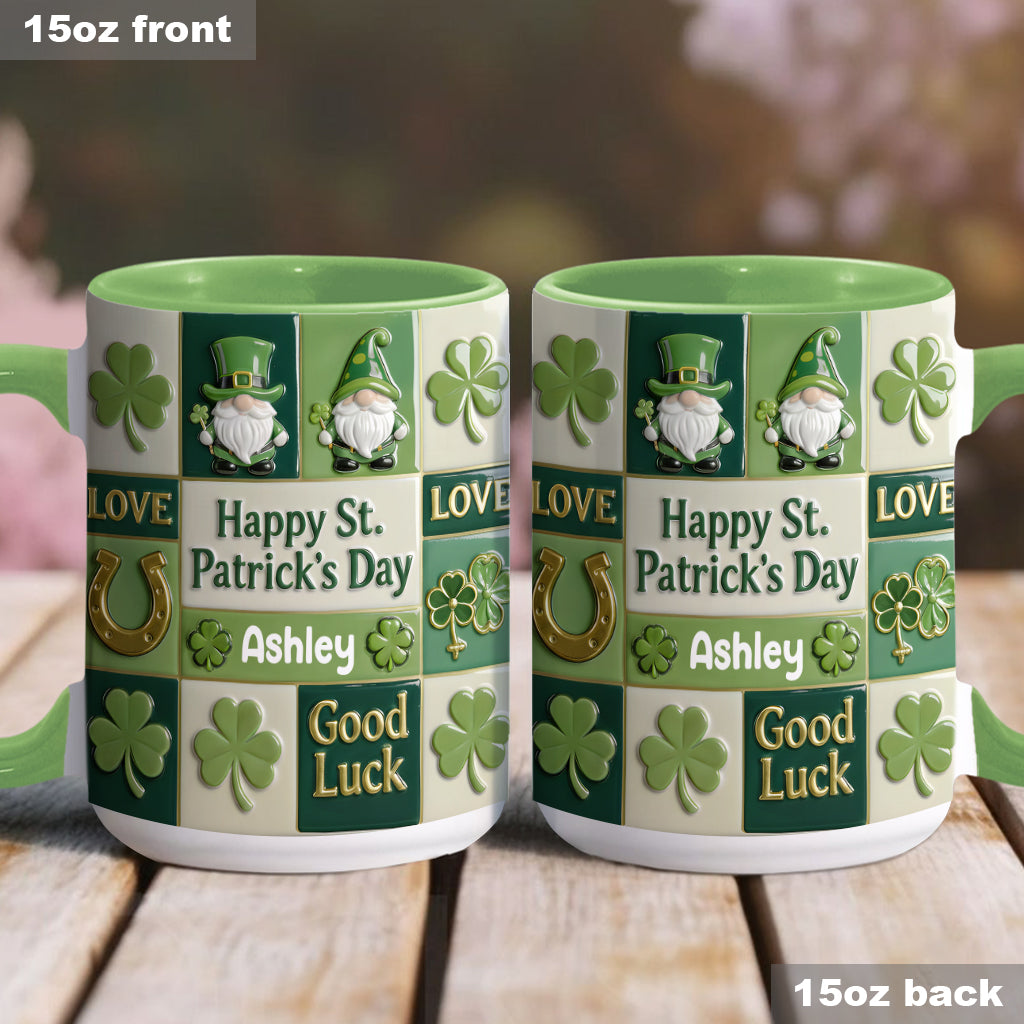 Happy St. Patrick's Day - Personalized Irish Accent Mug & Coaster