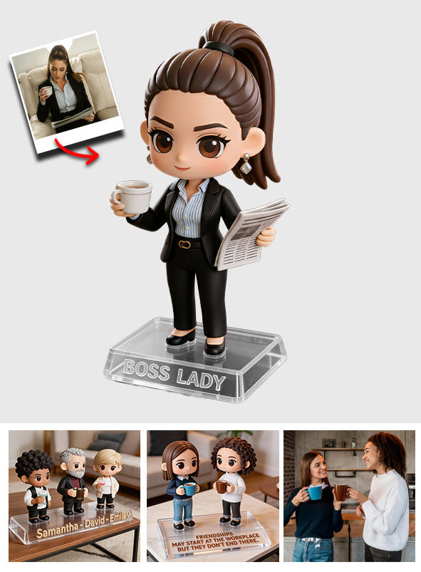 Custom Photo and Preview Instantly - Personalized Colleague Custom Shaped Acrylic Plaque