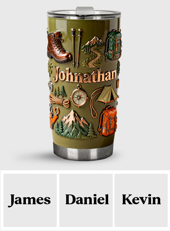 Hiking Makes Me Happy - Personalized Hiking Tumbler