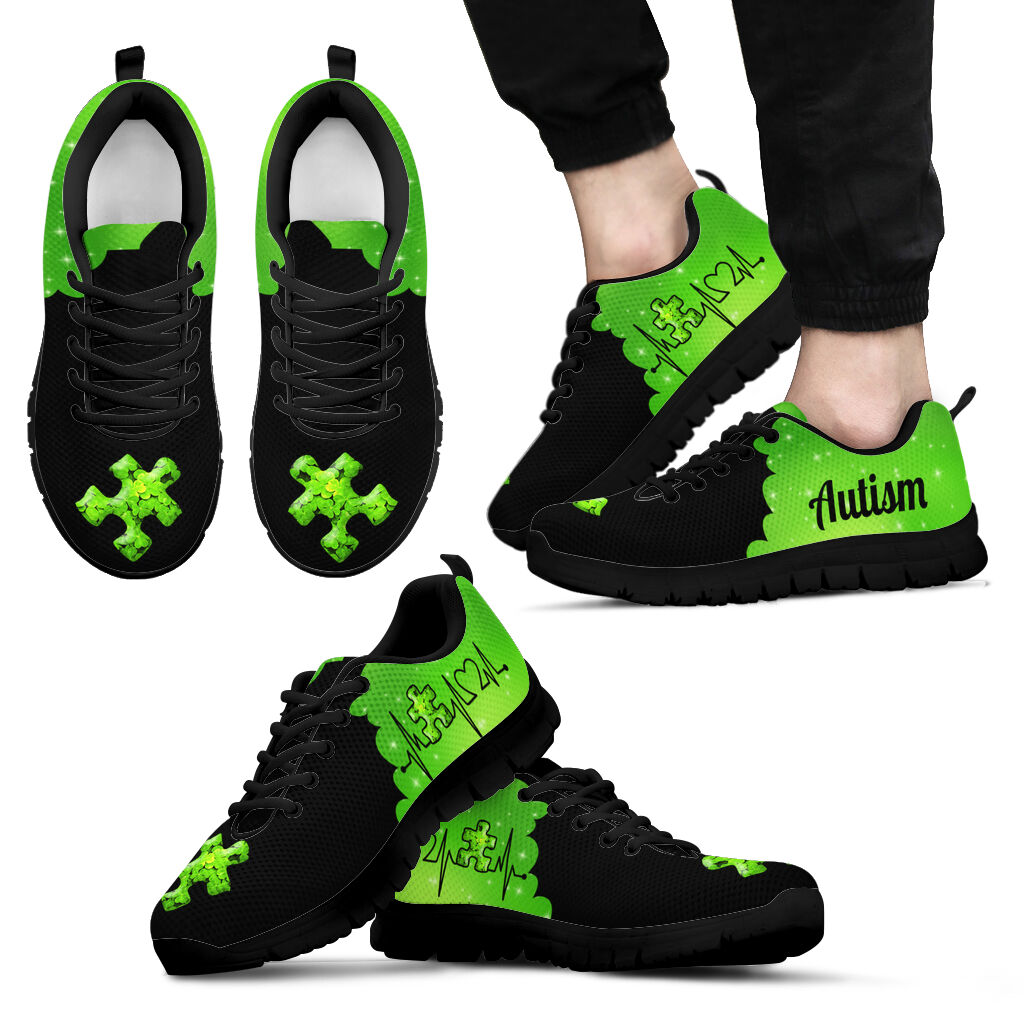 Heart Beat Autism Awareness Autism Awareness Sneakers 0622