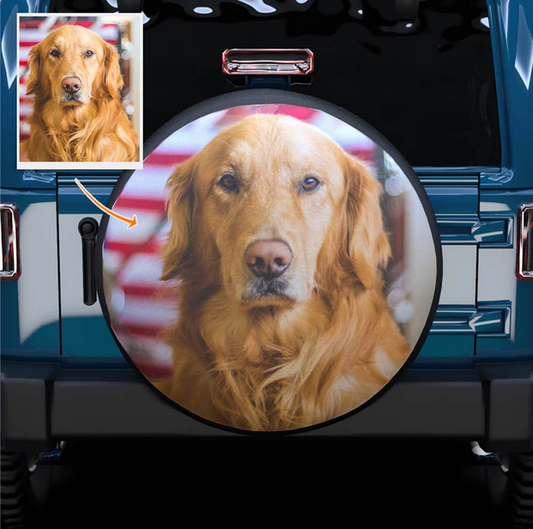 Any Photo - Personalized Leather Spare Tire Cover