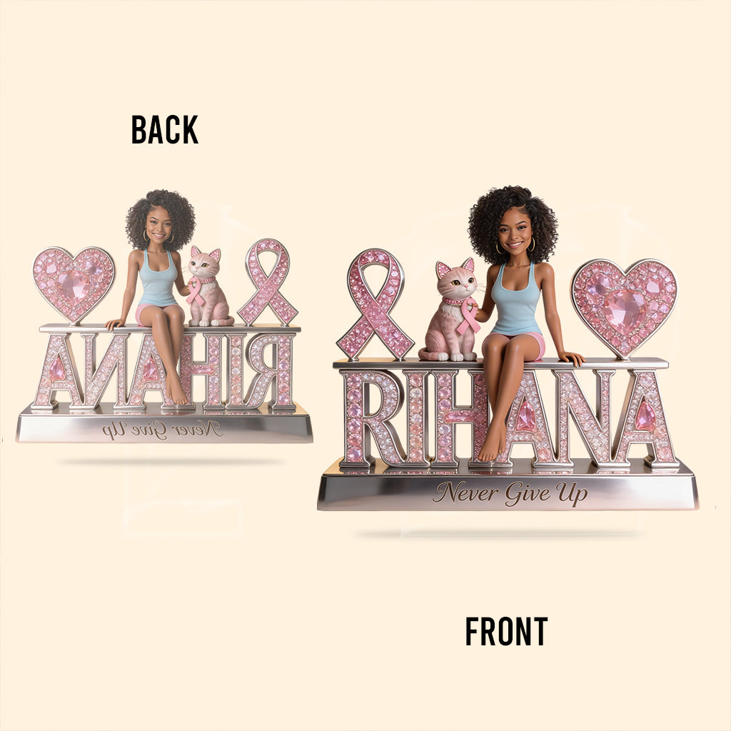 Breast Cancer Awareness - Personalized Breast Cancer Awareness Custom Shaped Acrylic Plaque