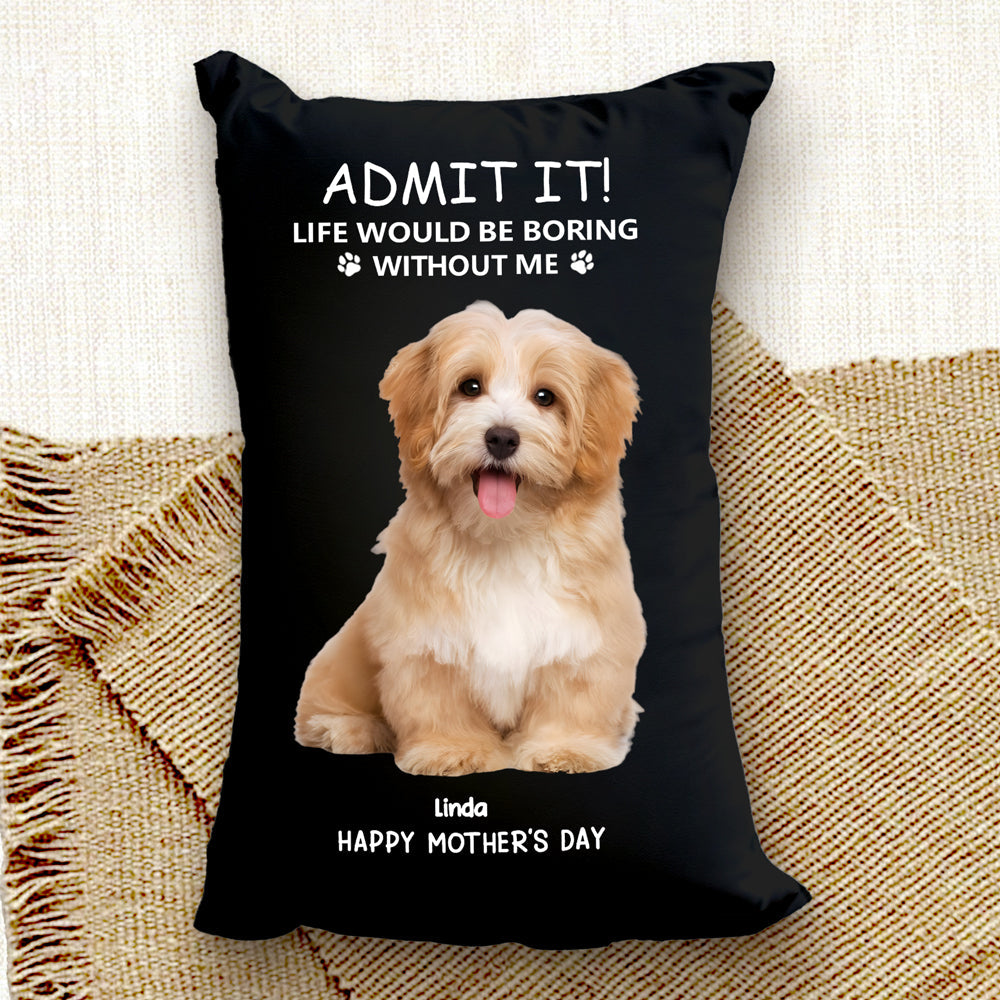 Personalized Pet Rectangular Pillow – Humorous Pet-Themed Design, Special Gift for Pet Lovers
