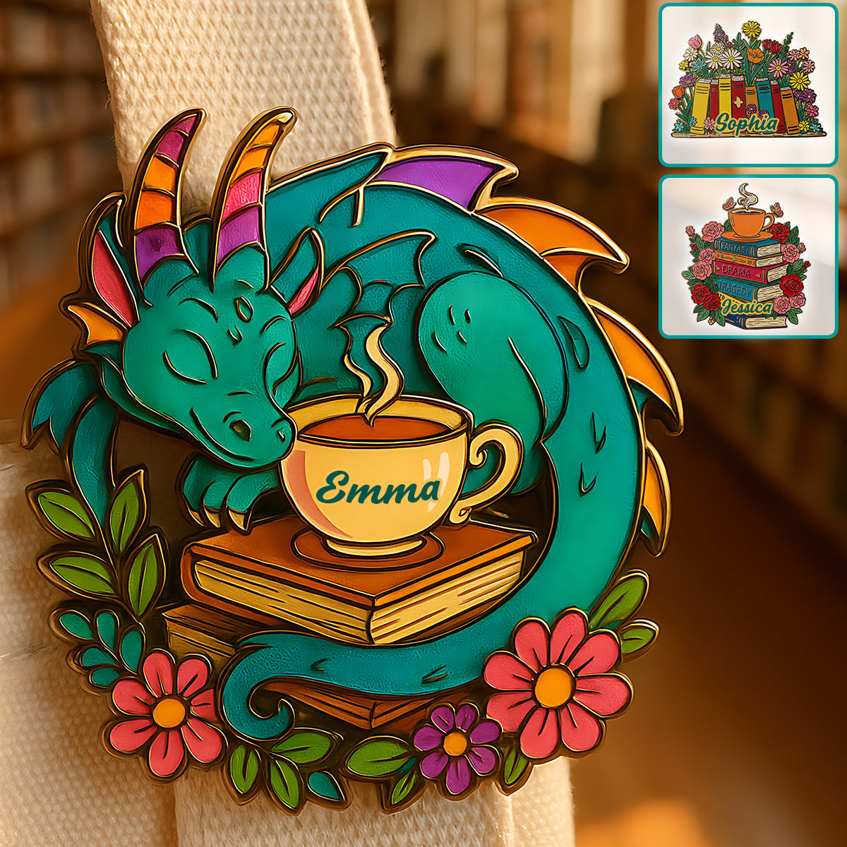 Just One More Chapter - Personalized Book Pin