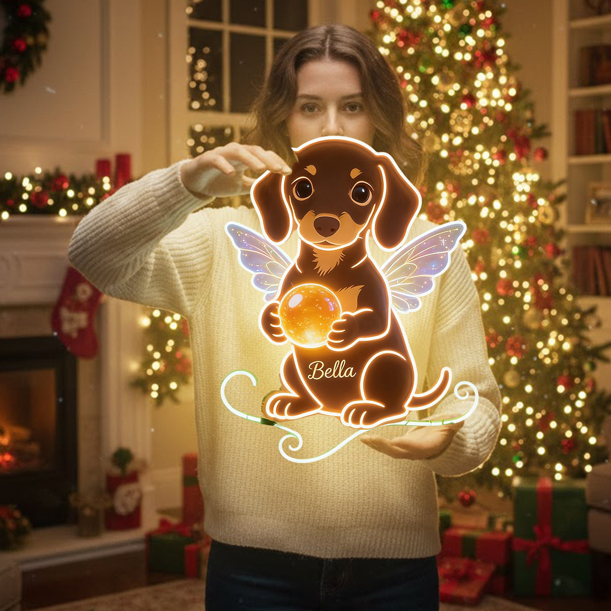 Custom Any Pet Photo - Personalized Pet LED Light Acrylic Sign