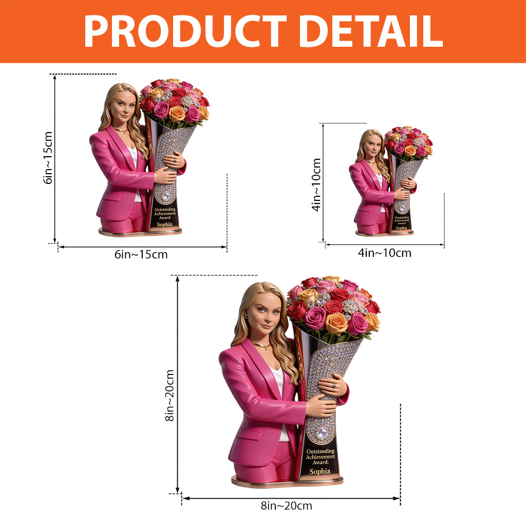 Custom Any Photo Achievement - Personalized Colleague Custom Shaped Acrylic Plaque