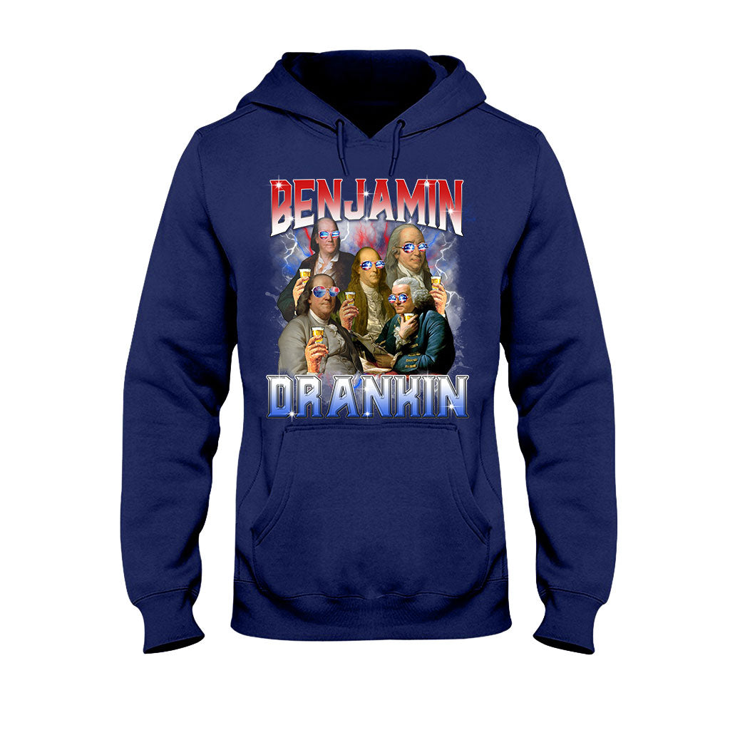 Benjamin Drankin Bootleg Rap Vintage Style - Patriot T-shirt And Hoodie
