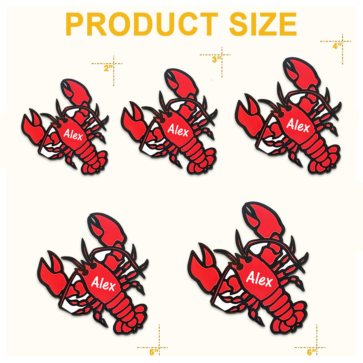 Lobster Cruise Door Decorations - Personalized Cruising Magnet