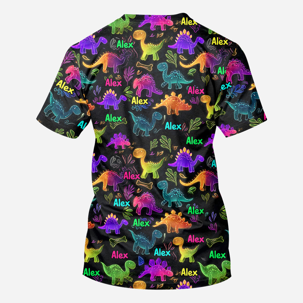 Dinosaur Suitable for Kids to Go Out with Outdoor - Personalized Kid All Over Shirt