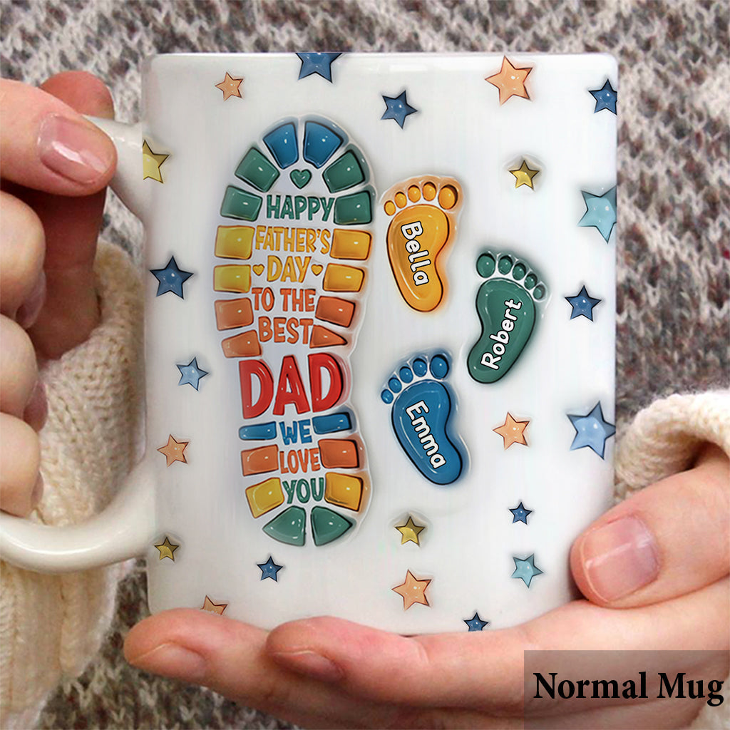 Happy Father's Day To The Best Dad - Personalized Father Mug