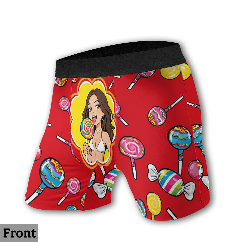 I Love My Lollipop - Personalized Spicy Couple Men’s Boxer Briefs
