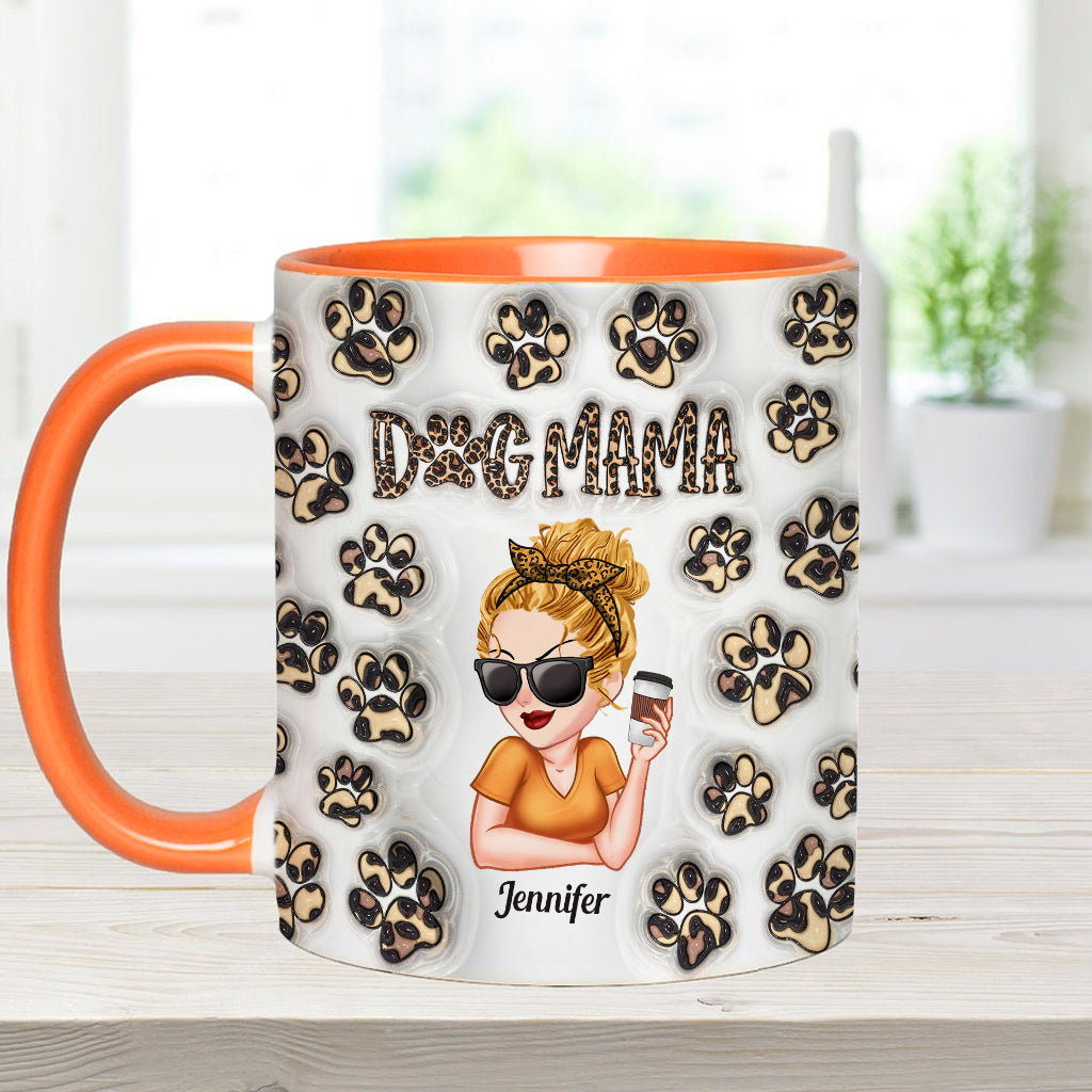 Baby Highland Cow Western Style - Personalized Dog Accent Mug