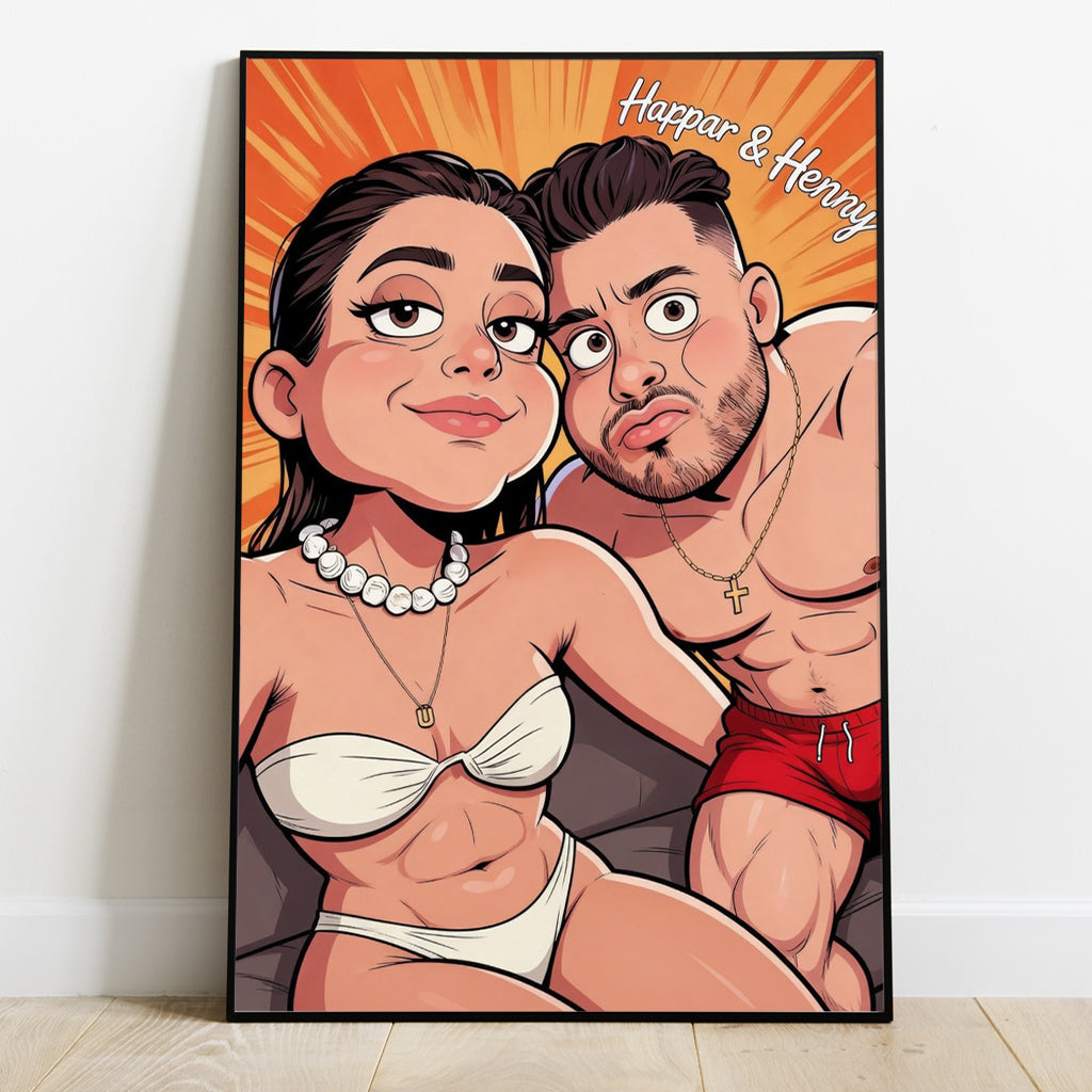 Custom Any Photo - Personalized Couple Canvas And Poster