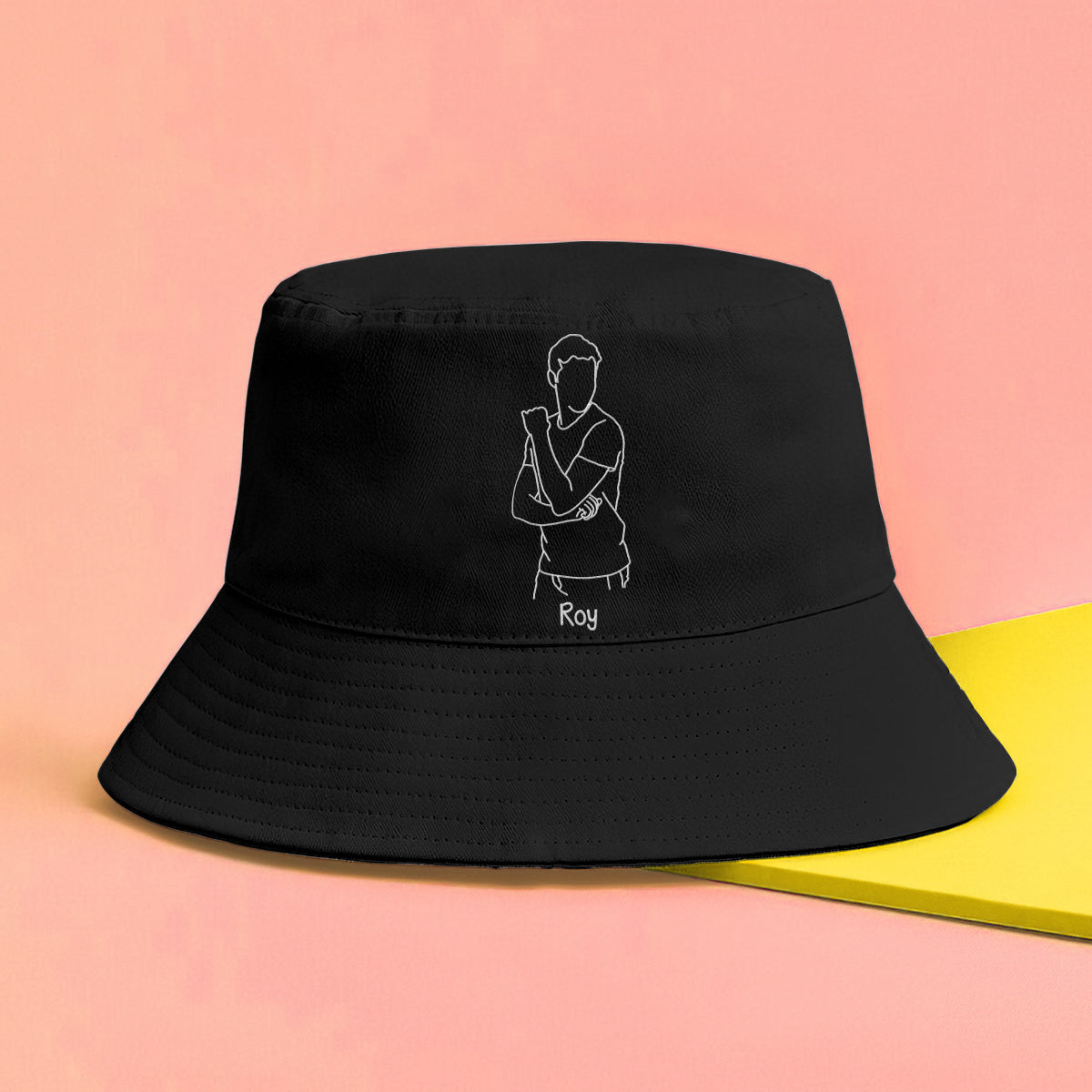 Custom Photo - Personalized Uncle Embroidered Bucket Hat