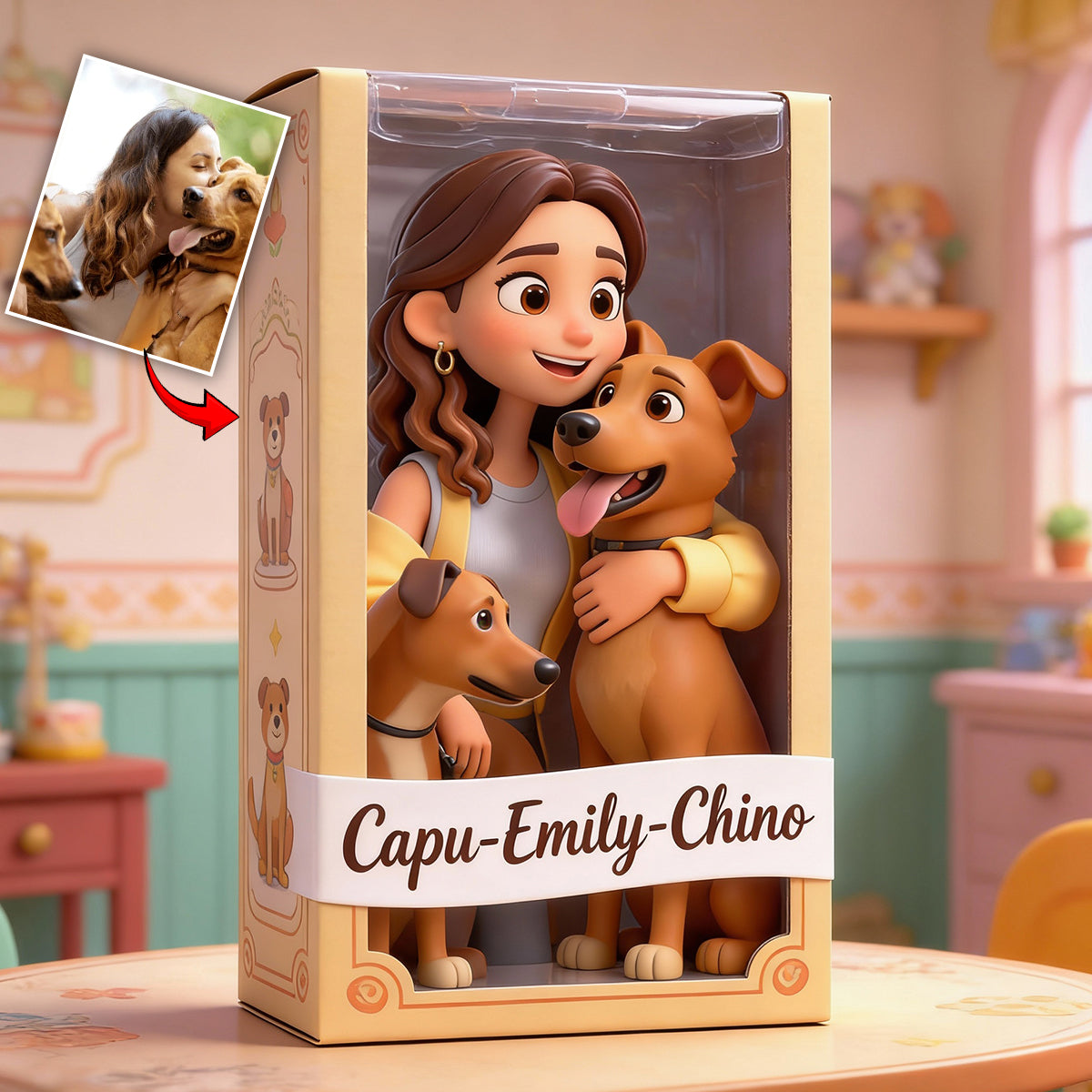 I Love Dogs - Personalized Dog Custom Shaped Acrylic Plaque