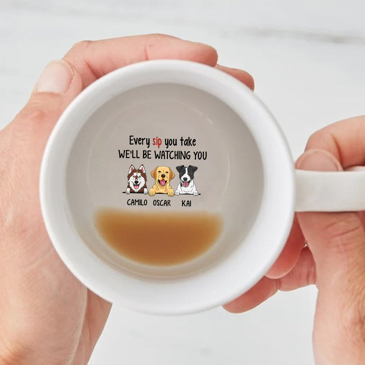 Every Snack You Make - Personalized Dog Hidden Message Mug