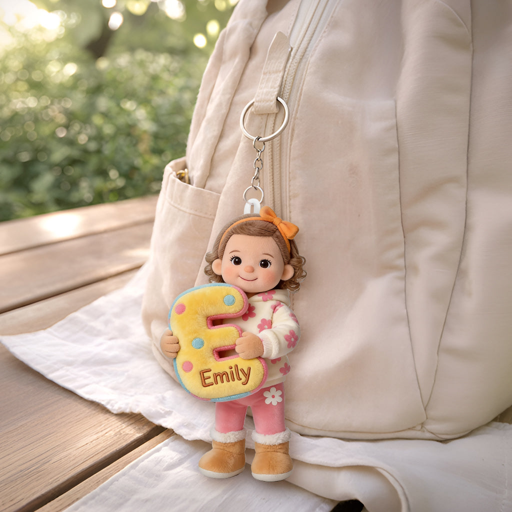 Custom Any Photo - Personalized Kid Plush Keychain