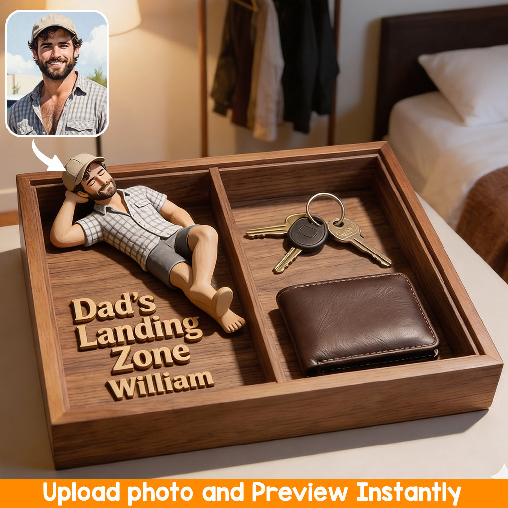 Custom Any Photo - Personalized Father Catch-All Tray