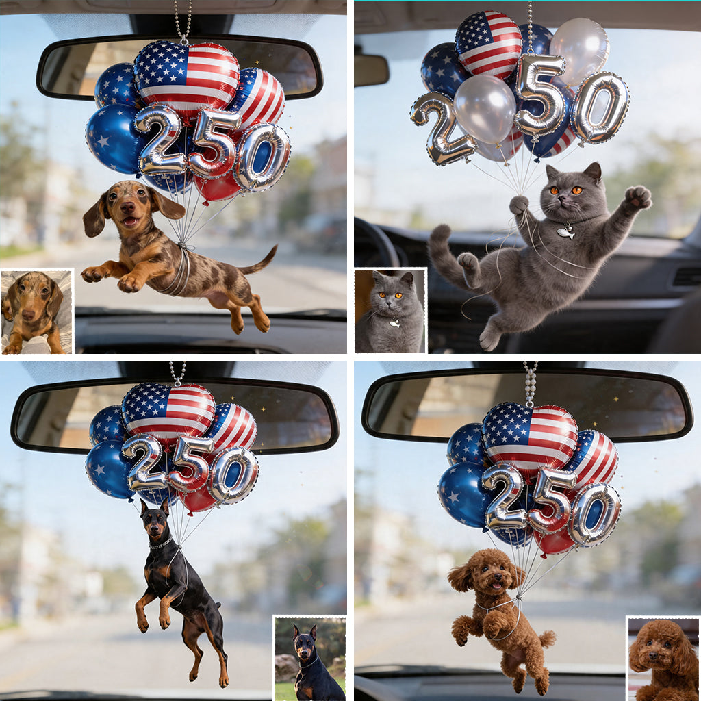 Hanging Dog Cat Pet 250 Balloons - Personalized Dog Transparent Car Ornament