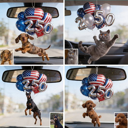 Hanging Dog Cat Pet 250 Balloons - Personalized Dog Transparent Car Ornament