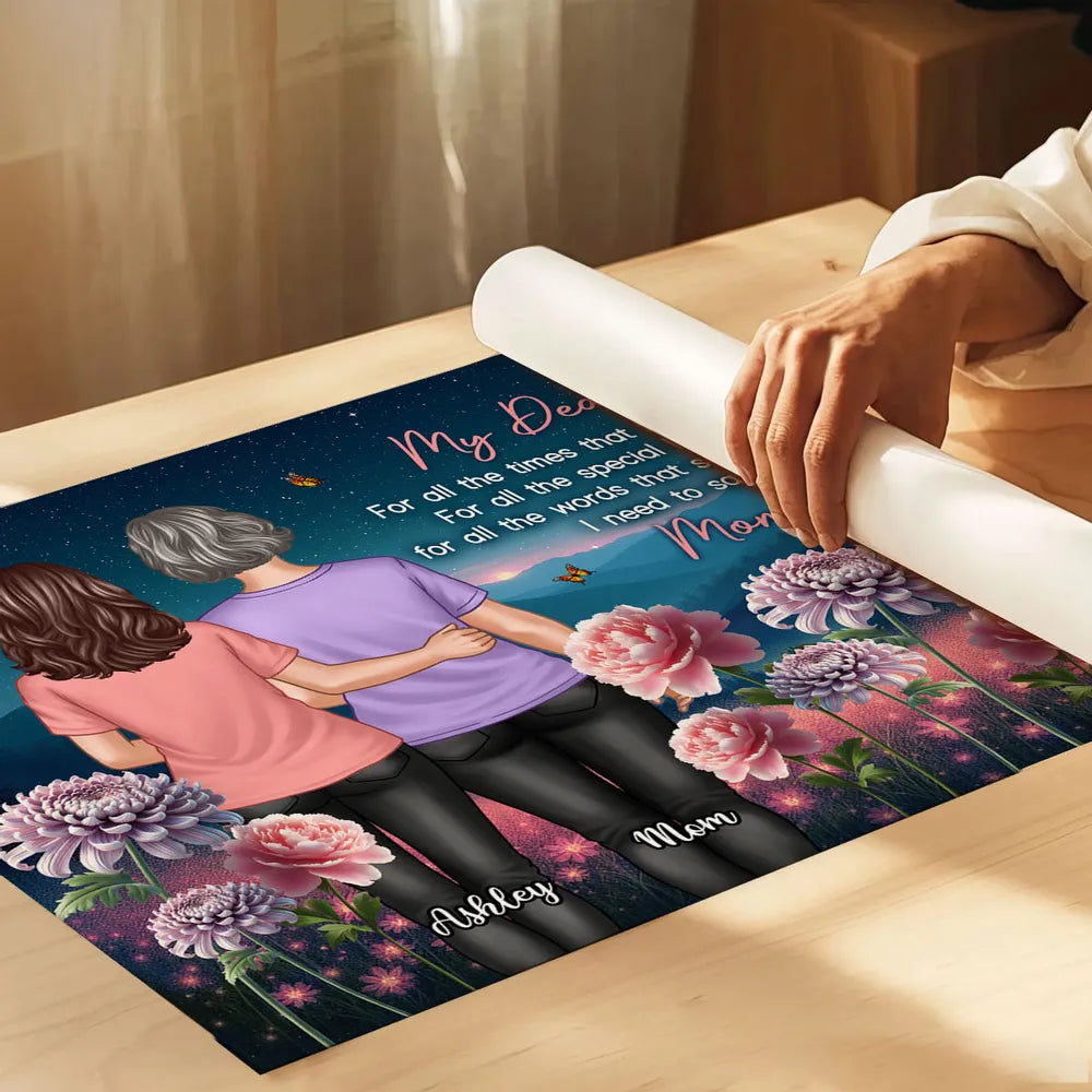 Custom Mother-Daughter Poster or Canvas with Personalized Design