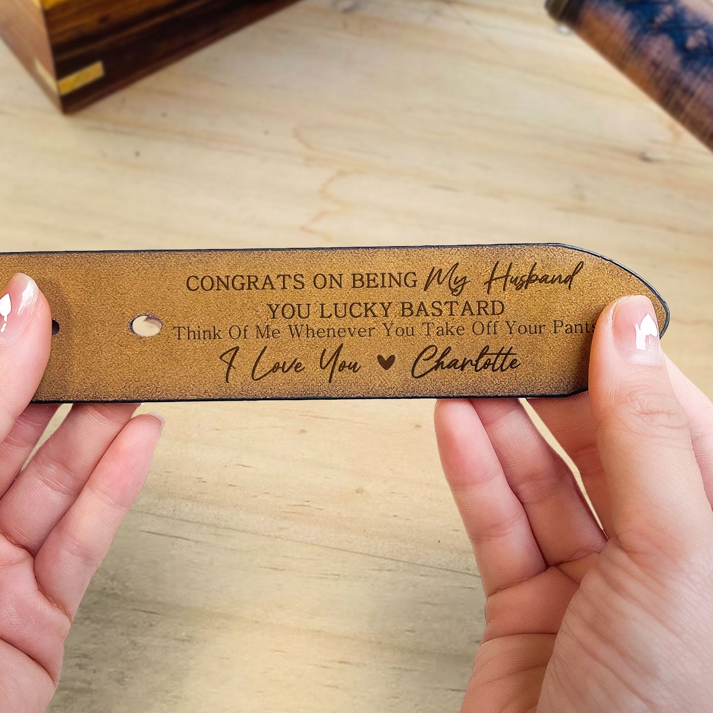 ''Congrats on Being My Husband''——Romantic Anniversary Gift for Husband with Personalized Message