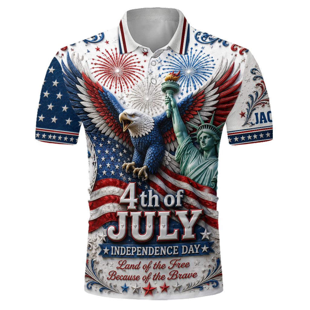 Independence Day, 4th Of July - Personalized Independence Day/ 4th of July Polo Shirt