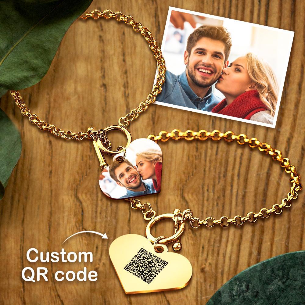 Love You - Personalized Couple QR Code Bracelets