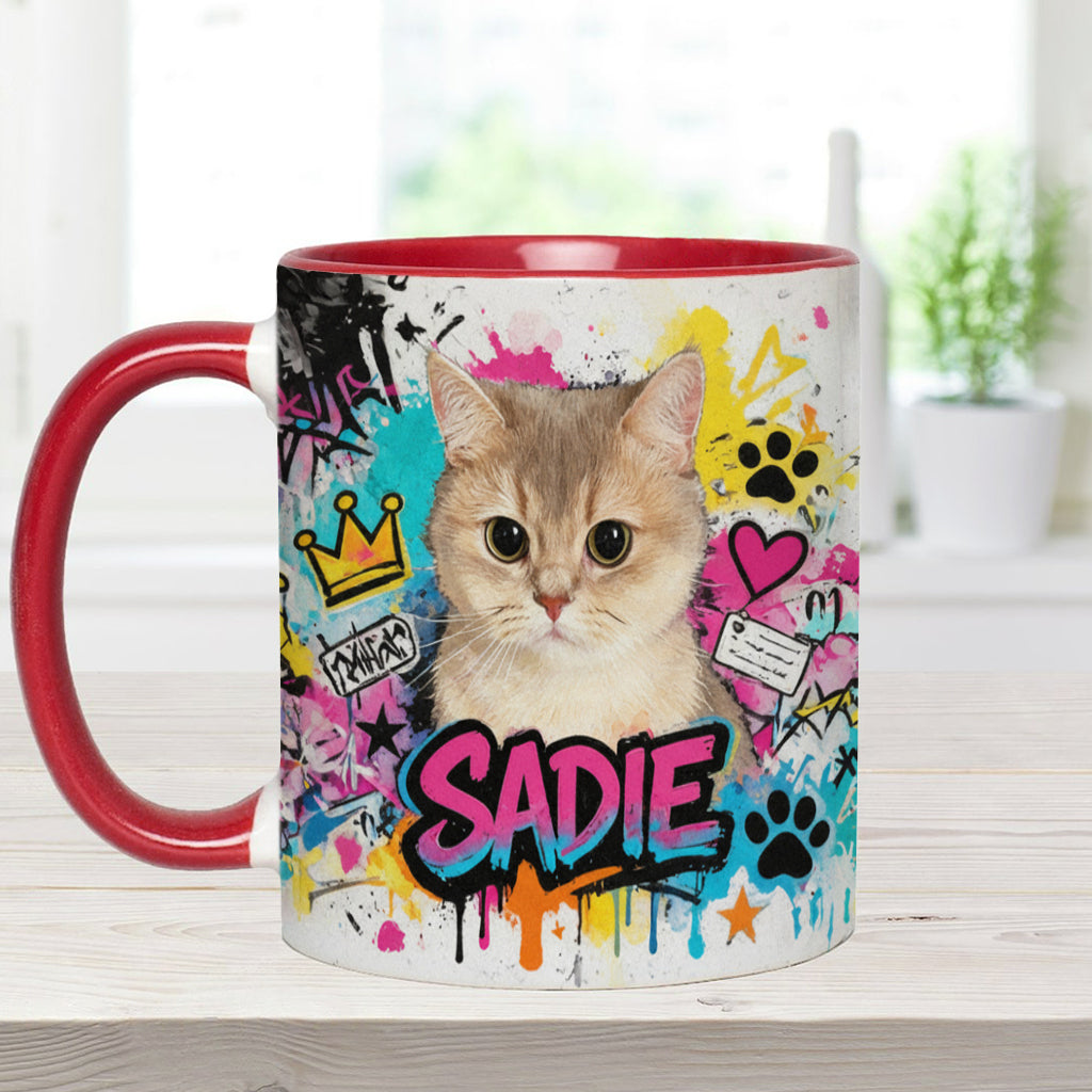 Custom Any Pet Photo - Personalized Dog Accent Mug