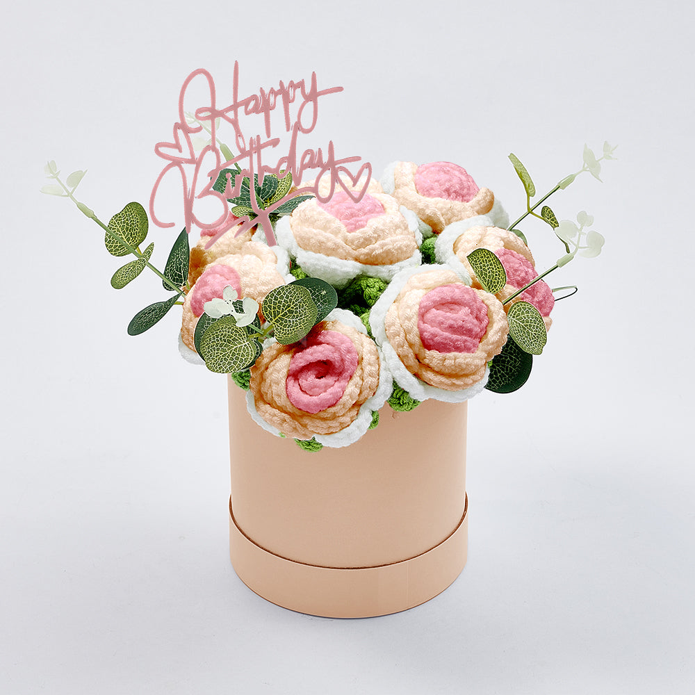 Congratulations Graduate - Personalized Graduation Crochet Flowers Graduation Gift Box