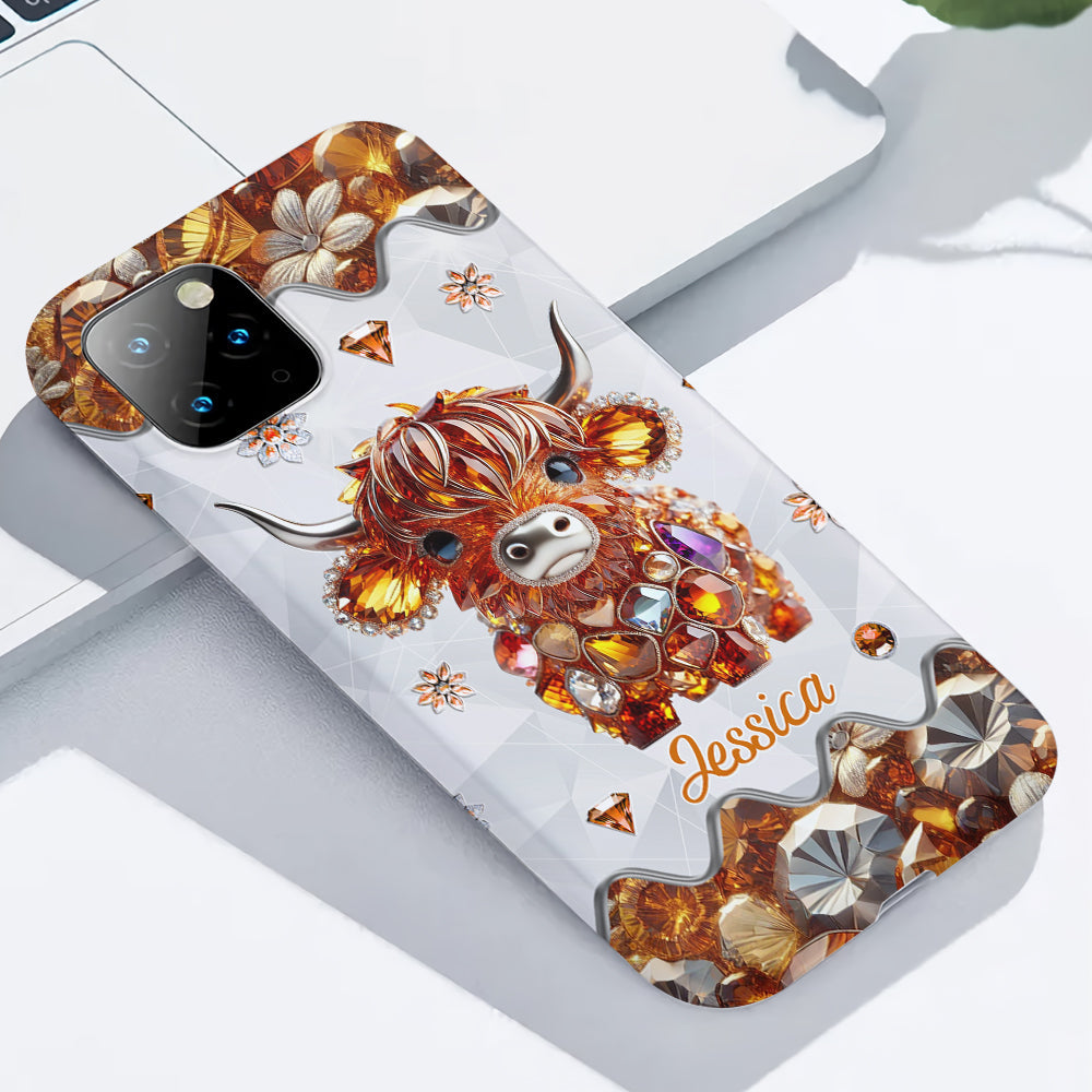 Just A Girl Who Loves Highland Cows - Personalized Full Print Phone Case