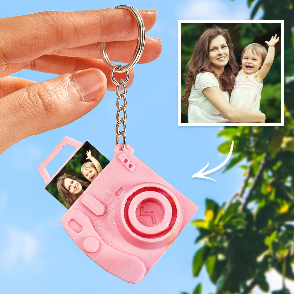 Custom Photo Mini Camera Keychain