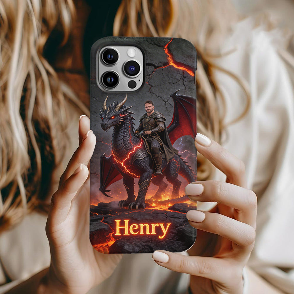 Flying With The Dragon - Personalized Dragon Full Print Phone Case