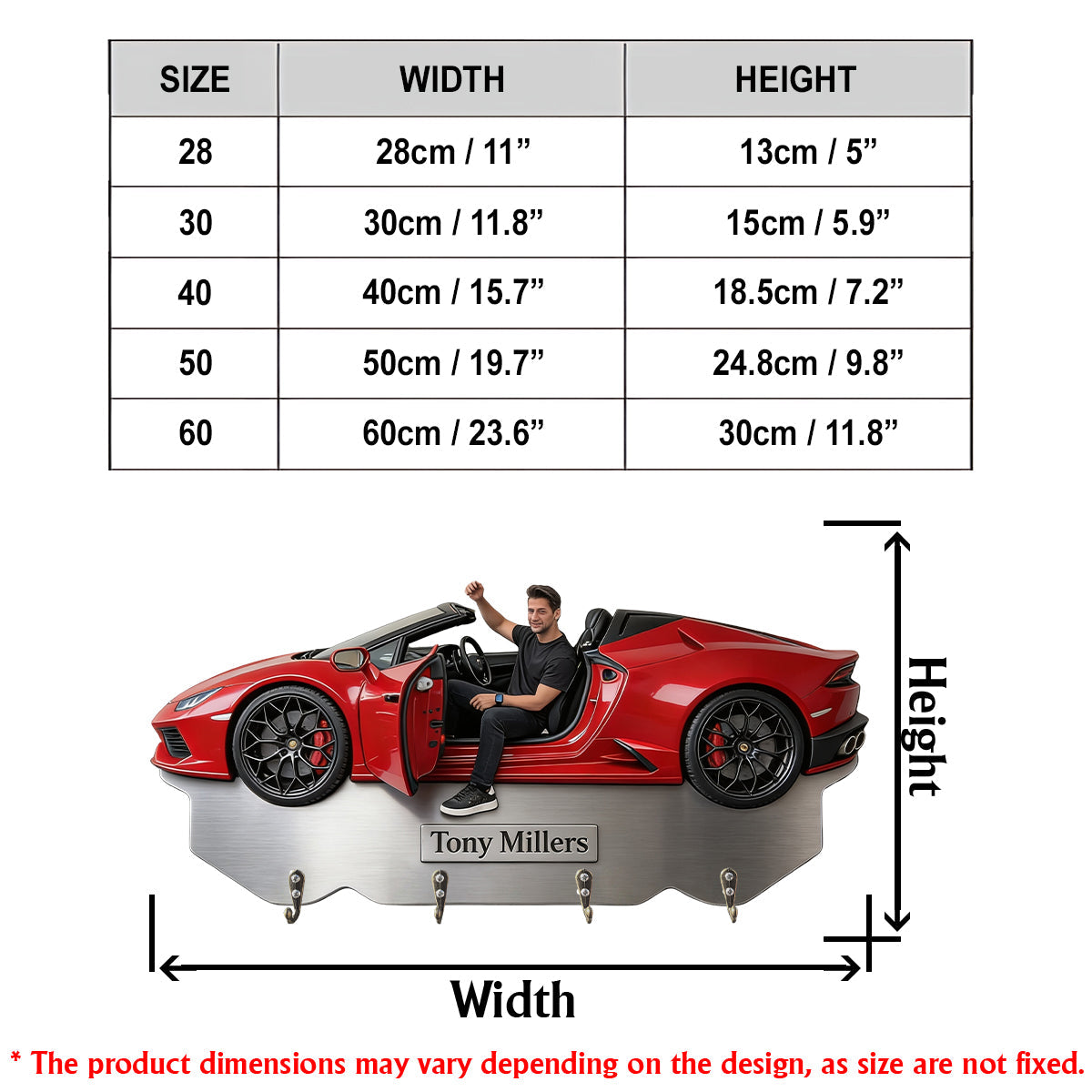 Best Ride - Personalized Car Lover Custom Shaped Hanging Rack