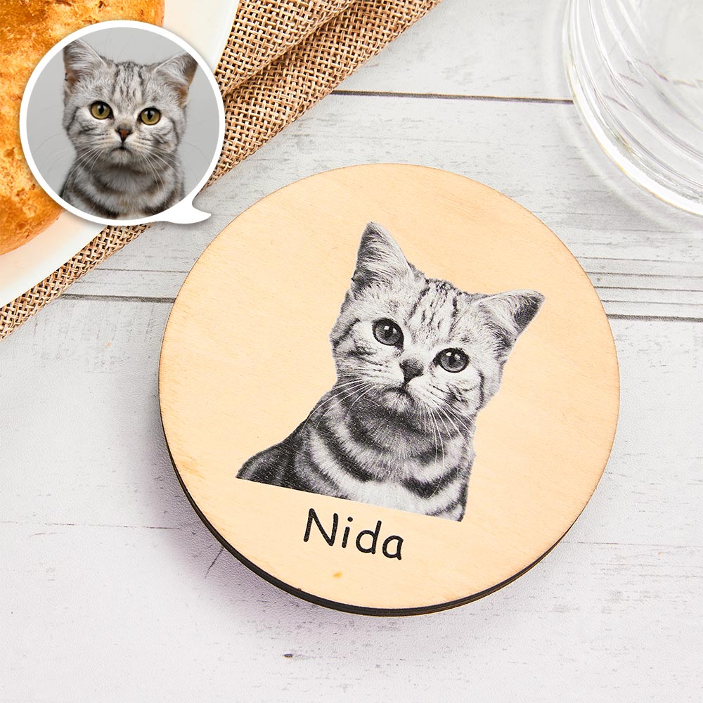 Any Photo - Personalized Wooden Coaster
