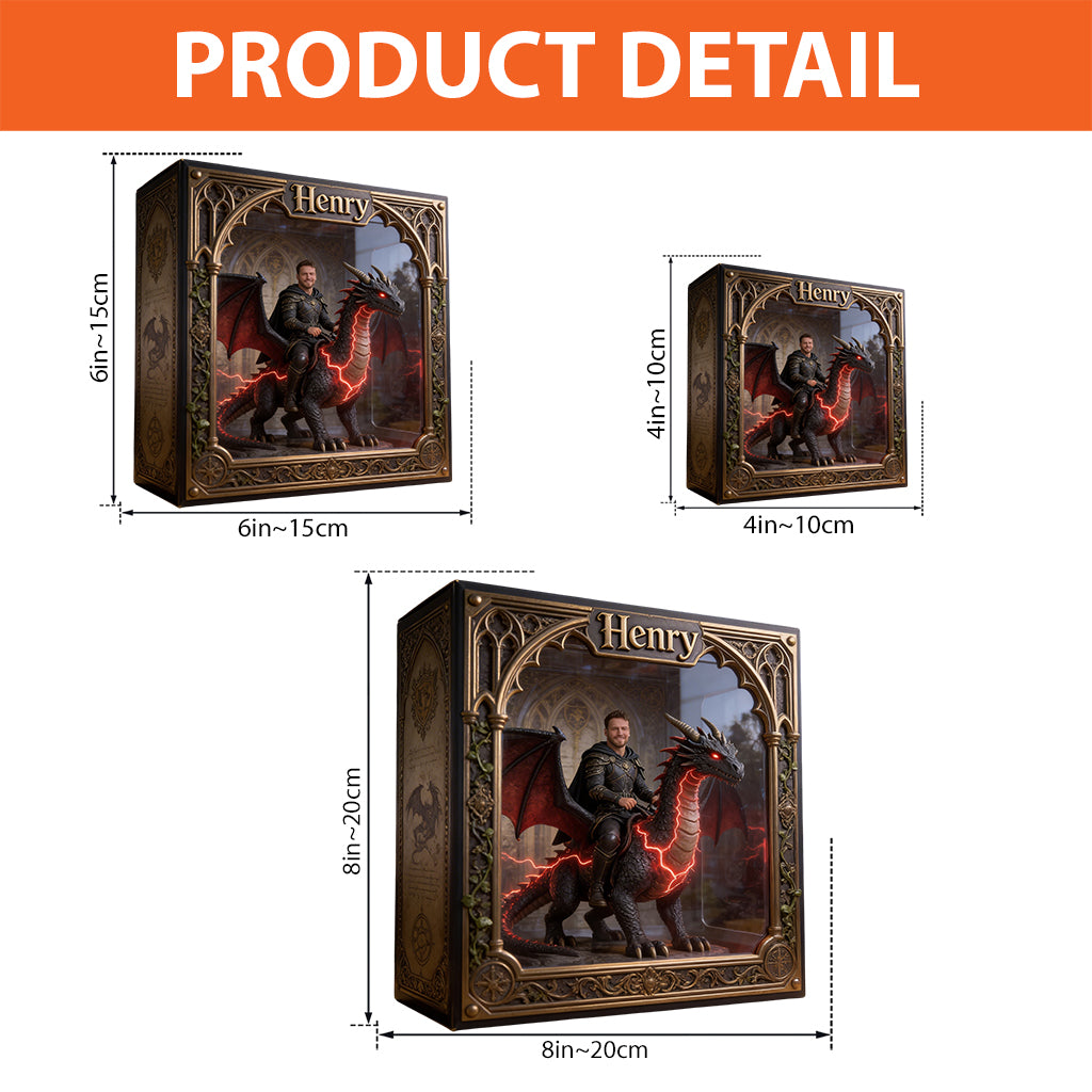 Flying With Dragon - Personalized Dragon Custom Shaped Acrylic Plaque