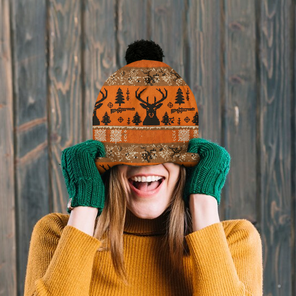 Deer Hunter - Personalized Hunting Beanie Hat