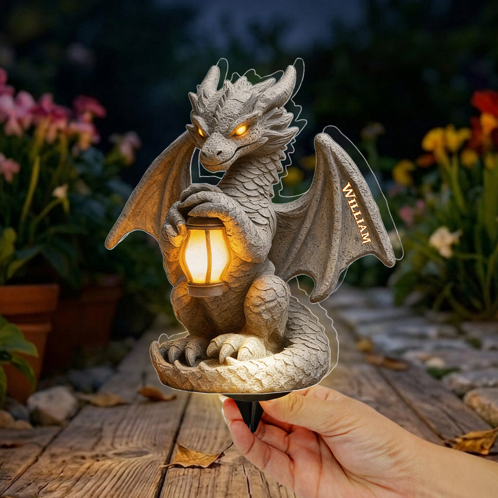 Guardian Dragon - Personalized Dragon Solar Acrylic Light
