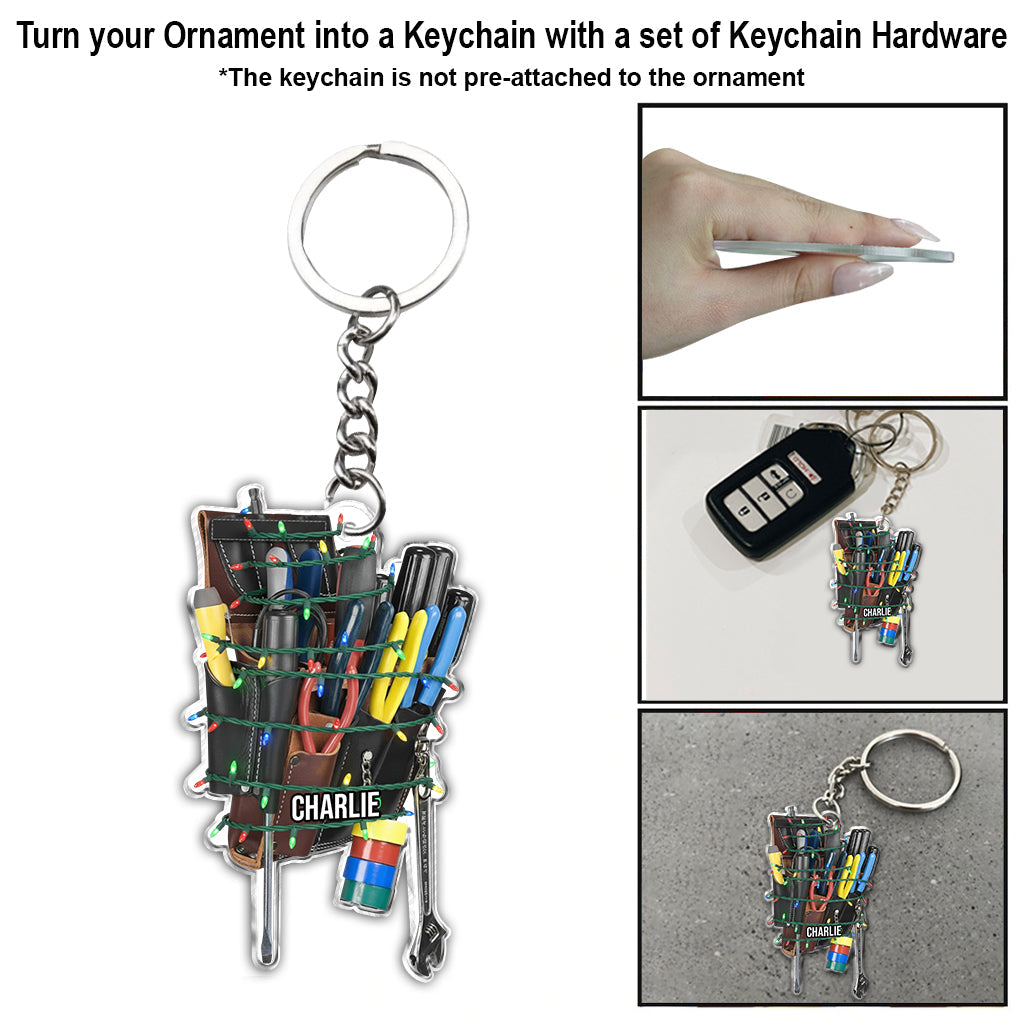 Gift For Lineman Dad, Husband, Son... - Personalized Lineman Ornament