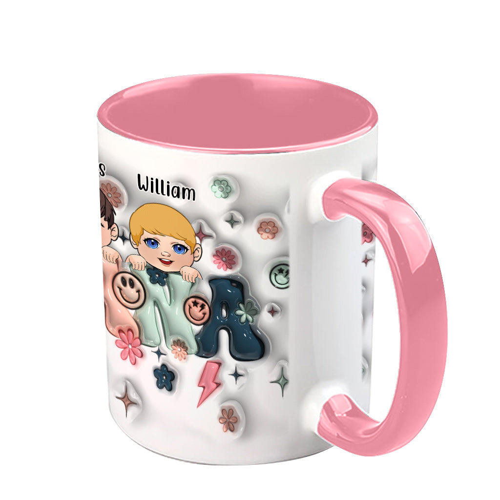 Best Grandma/Nana/Mimi Ever - Gift for grandma - Personalized Accent Mug