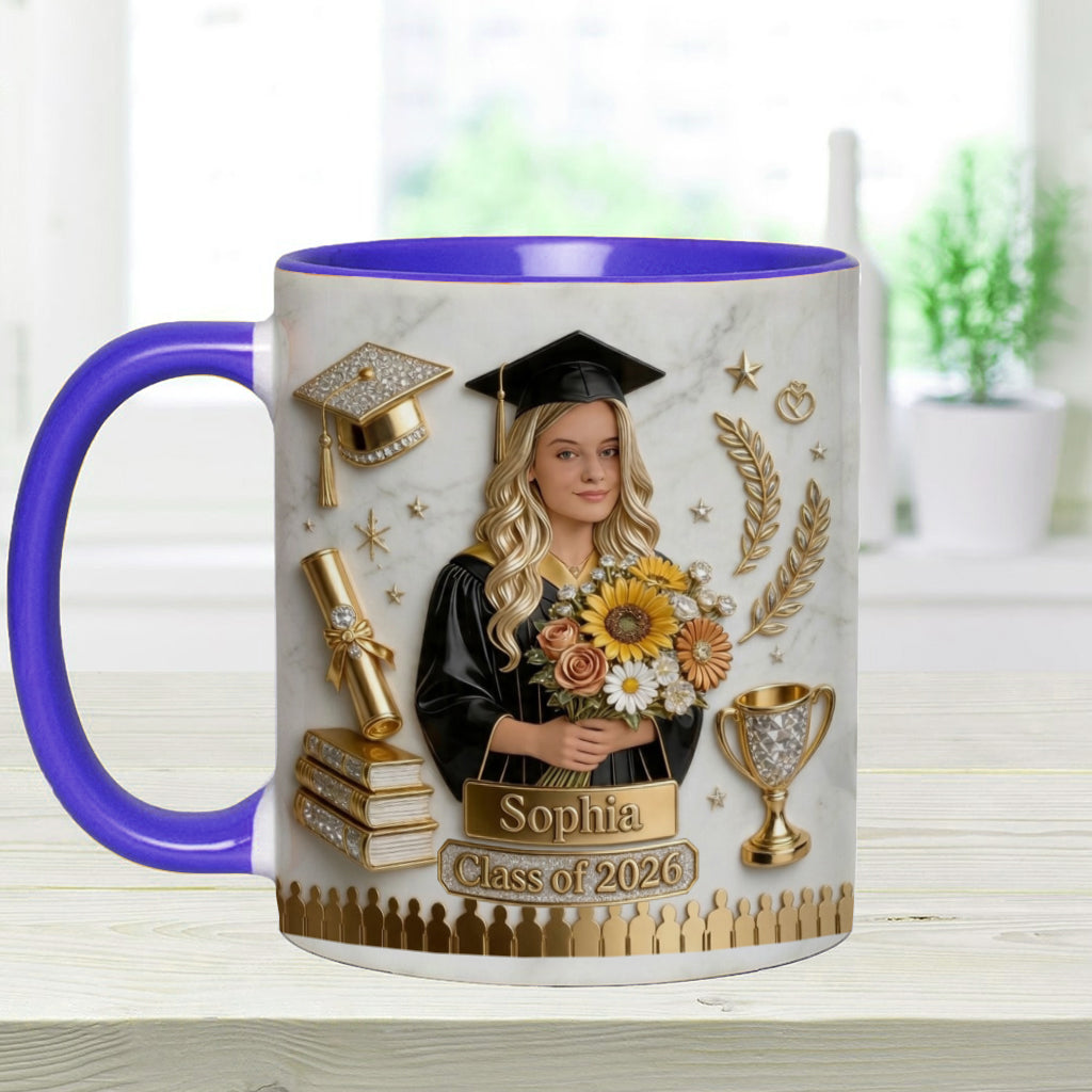 Happy Graduation! - Personalized Graduation Accent Mug
