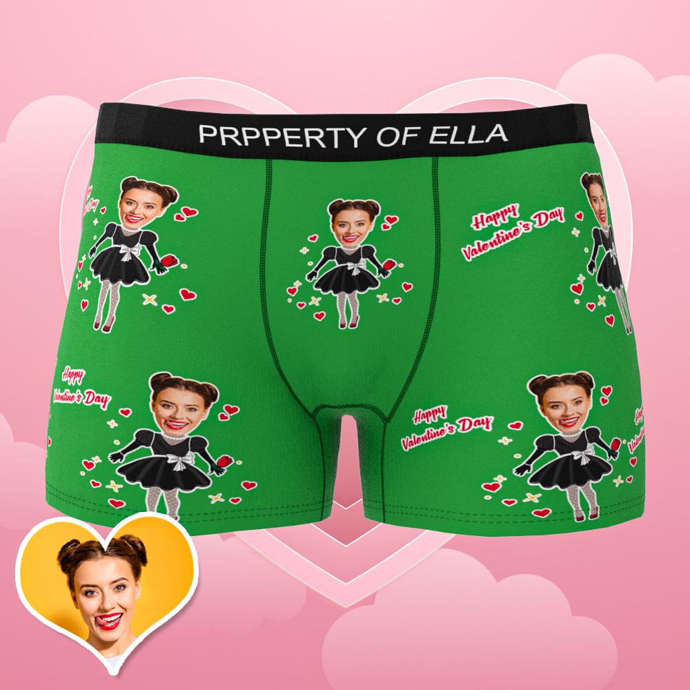Custom Wife Or Girlfriend Face Boxers AR View - Personalized Couple Men's boxer briefs