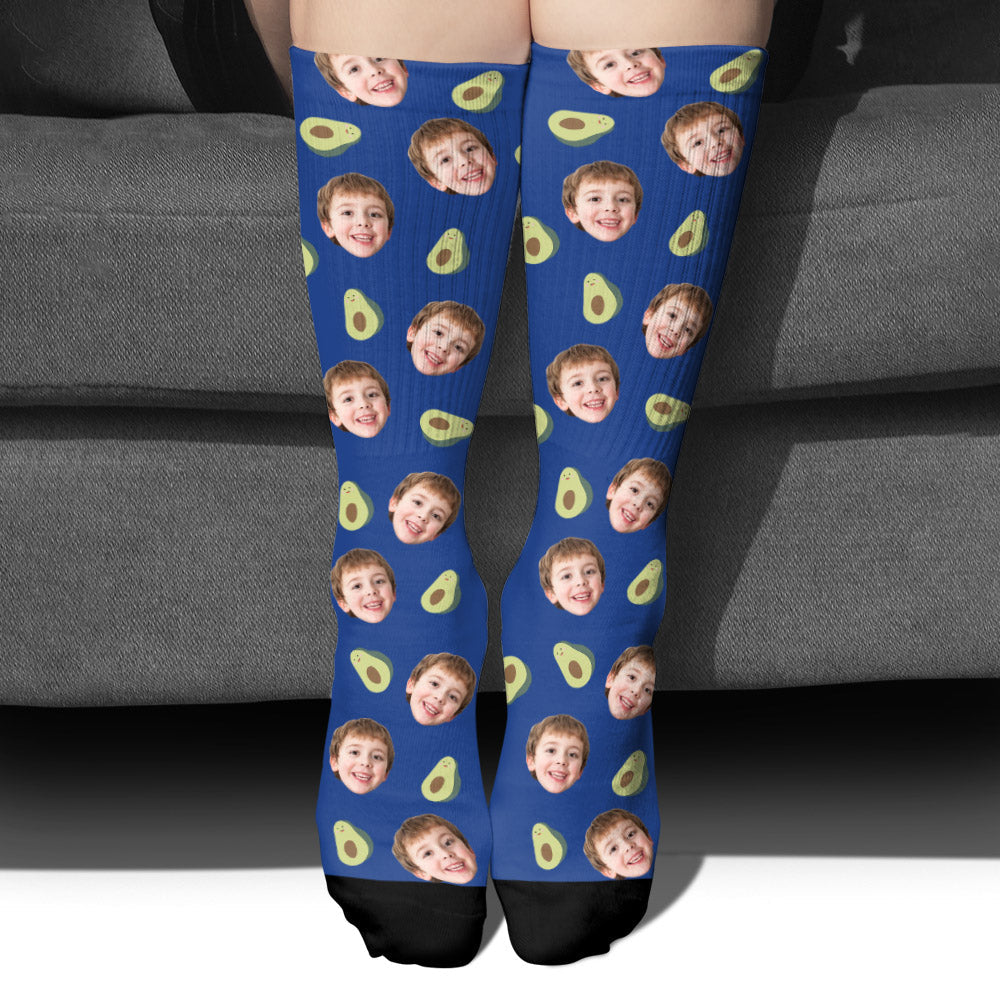 Funny Icon Pattern - Personalized grandson Socks
