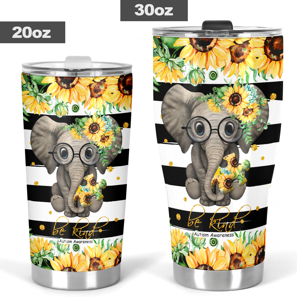 Be Kind Autism Awareness Tumbler 0622