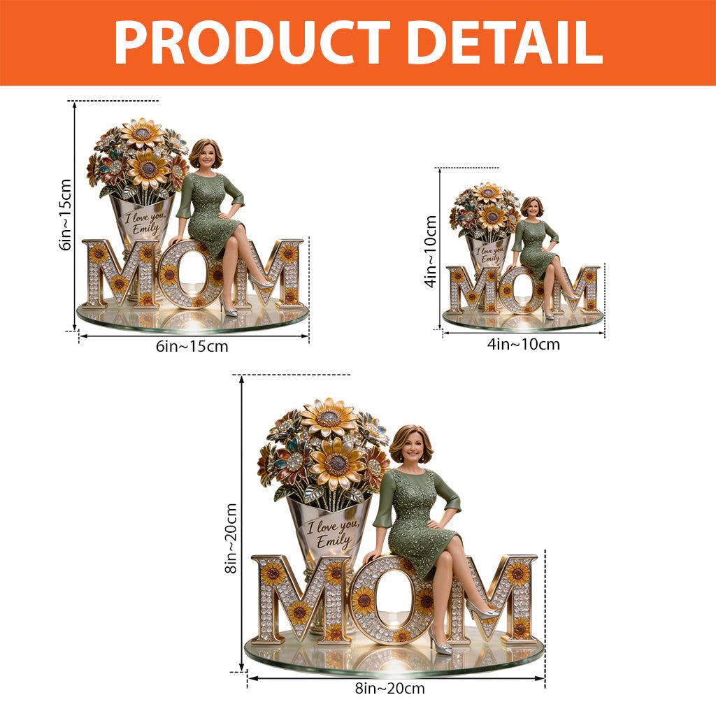 Custom Any Photo, Best Gift For Mom, Grandma - Personalized Mother Custom Shaped Acrylic Plaque
